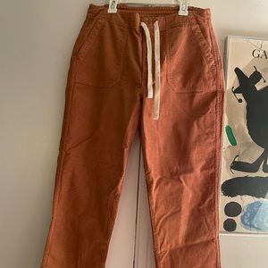 J. Crew Women’s Cropped Cotton Pant (M, burnt orange)